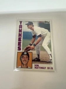  1984 Topps # 8 Don Mattingly Rookie - Yankees - Excellent Condition - Picture 1 of 10