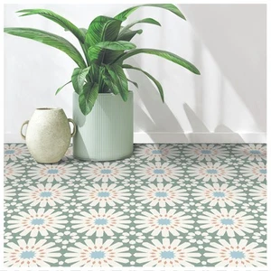 Peel and Stick Floor Tile - 20 PCS, 8" x 8" Vinyl Flooring - Waterproof Self-... - Picture 1 of 7