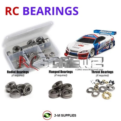 RCScrewZ Metal Shielded Bearings ass058b for Associated TC6.2 ASC30109 Factory - Image 1 of 4