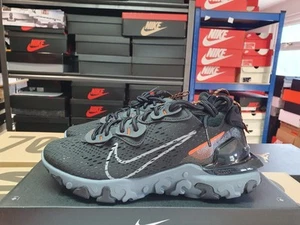 Nike React Vision Negro Seguridad Naranja Reino Unido 5,5 EE. UU. 6 EUR 38,5 HJ8997 001 - Imagen 1 de 7
