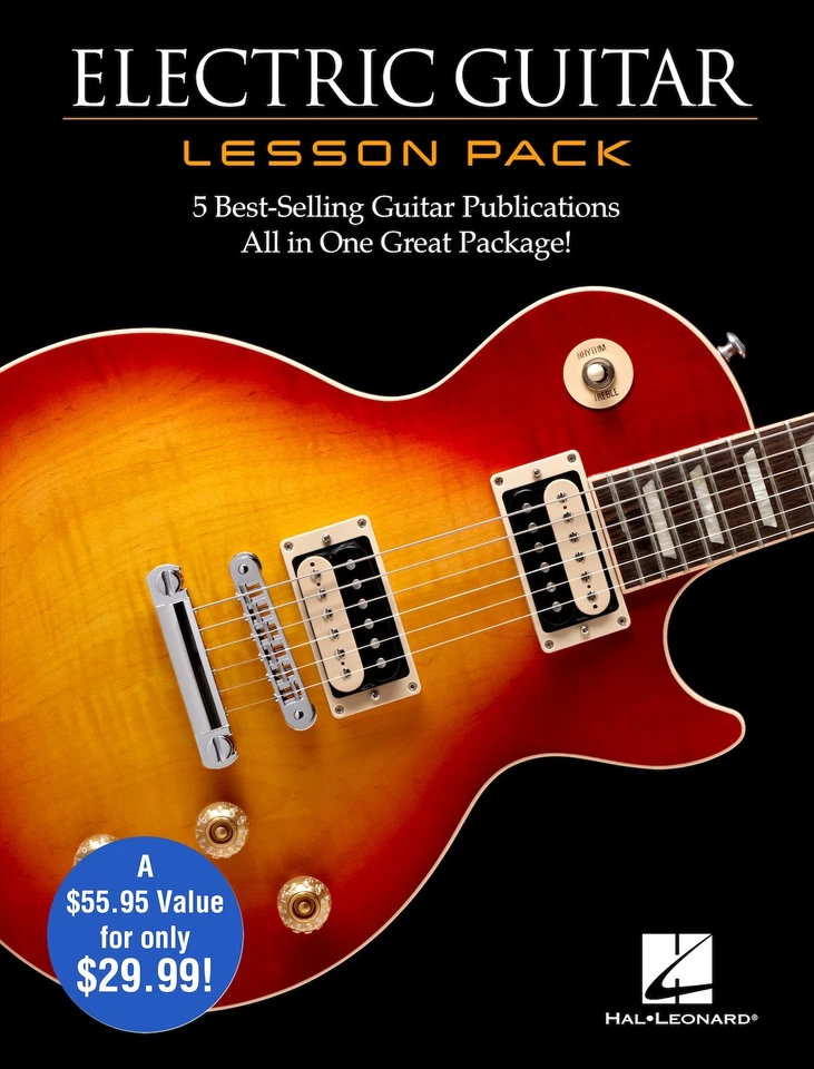 Electric Guitar Lesson Pack Learn How to Play Beginner Music 4 Book DVD Set - Image 1 of 1
