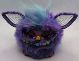 FURBY Blue Purple Talking Interactive Electronic Toy 2023 Hasbro & Necklace - Picture 1 of 11