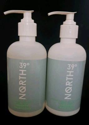 Lot Of 2 NEW Bottles 39 Degrees North Shampoo 8.5 Fl Oz each FREE SHIPPING!!