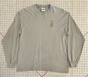 Mens Distressed Long Sleeve T-Shirt Size L Longview WA Old West Side Historic - Imagen 1 de 14