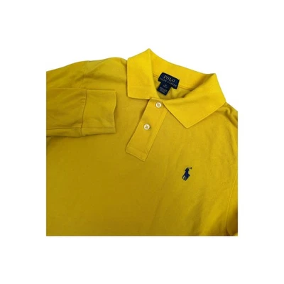 Polo Ralph Lauren Manga Larga Amarillo Polo Logo Poni Niños Talla M 10-12 Foto 1 de 4
