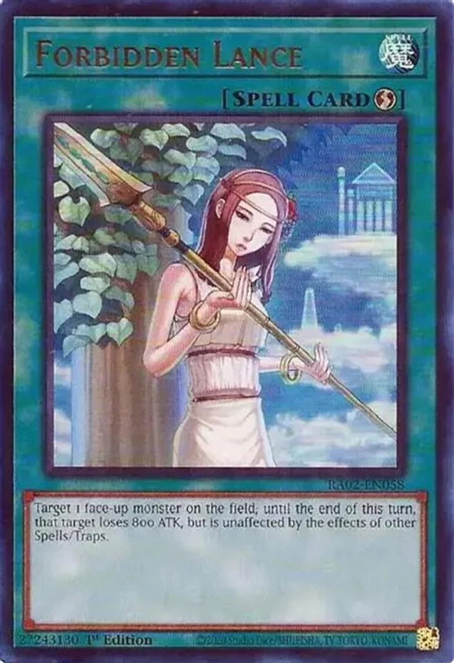 3 x Forbidden Lance - RA02-EN058 - Ultra Rare - 1st Edition Near Mint, English - Image 1 of 1