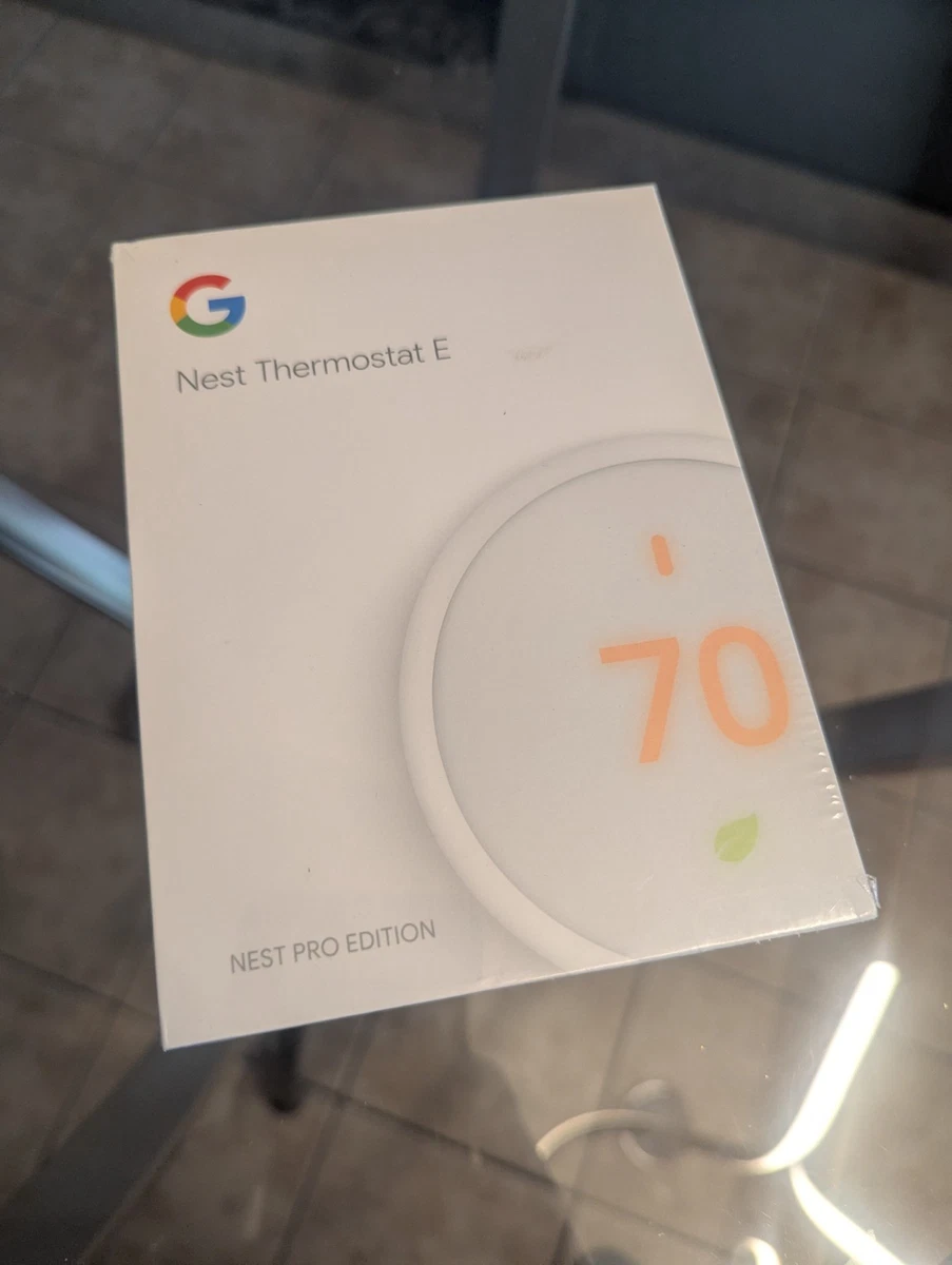 No Base Plate - Google Nest Thermostat E Pro Edition White Model T4001ES A0063 813917020609