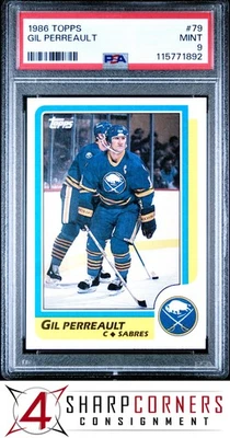 1986 TOPPS #79 GIL PERREAULT POP 5 PSA 9 - Image 1 of 3