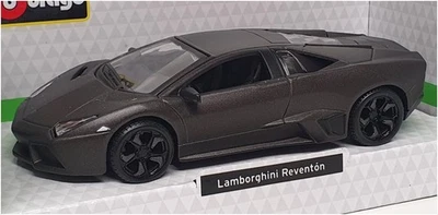 Burago 1/32 Scale 18-43064 - Lamborghini Reventon - Matt Dk Grey - Image 1 of 4