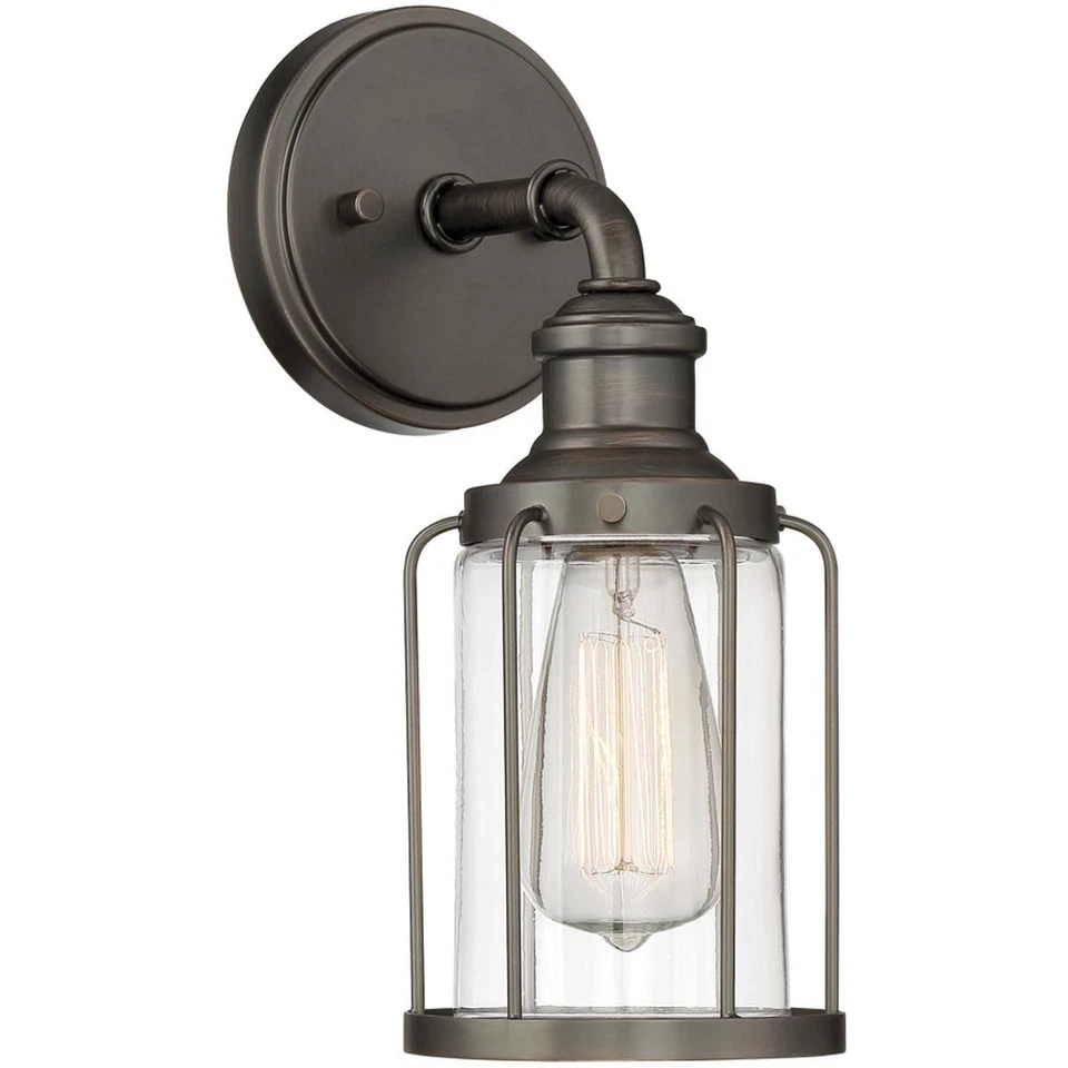 Aplique de pared Designers Fountain 91301-SCB Anson cobre satinado bronce Foto 1 de 1