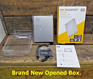 Western Digital 4 To My Passport Ultra Portable Métal Externe HD *NEUF BOÎTE OUVERTE - Photo 1/15