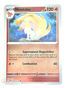 Ninetales 020/132 Reverse Holo Uncommon Mega Evolution Pokemon TCG Near Mint NM - Picture 1 of 4