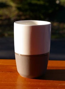 Starbucks Coffee Company 2012 Dipped Glaze Pottery Kaffeebecher grau grey - Bild 1 von 6