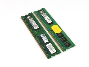 Kingston 2x2GB Kit DDR2 SDRAM PC2-6400 240-pin DIMM 800MHz - Imagen 1 de 8