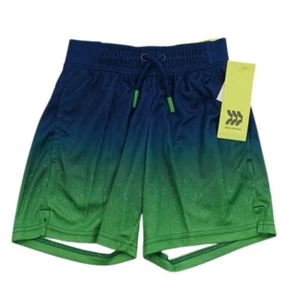 All In Motion Athletic Shorts Youth Boys Size XS Green Ombre Moisture Wicking - Picture 1 of 5