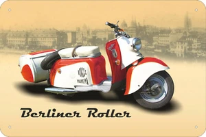 Blechschild schild 20x30 cm - Berliner Roller SR 59 Simson DDR Ostalgie Moped - Bild 1 von 1