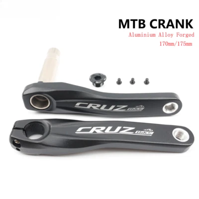 170 175mm Mountain Bike Crankset Round Chainring 32T 34T 36T 38T with BB - Image 1 of 4