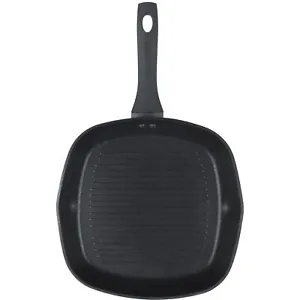 Salter Griddle Pan Geo Hex Forged Aluminium Dishwasher Induction Safe Black 28cm - Picture 1 of 11