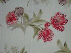 Dunelm Pretty Tulip Floral Curtains Each 66 Inch Wide By 53 Inch Drop