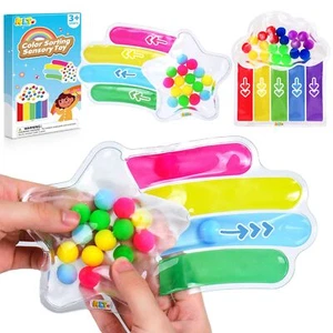 2 PCS Color Sorting Sensory Toys for Toddlers Quiet Travel Essential Toy for ... - Picture 1 of 7