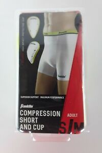 Franklin Compression Short And Cup Adult Small to Medium White 