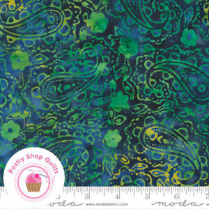 BERMUDA 4359 32 Blue Green MODA BATIKS Quilt Fabric