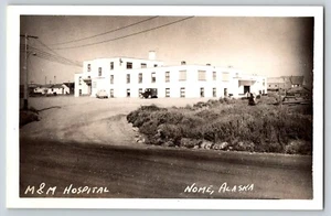 Postcard RPPC M&M Hospital - Nome Alaska - Picture 1 of 2