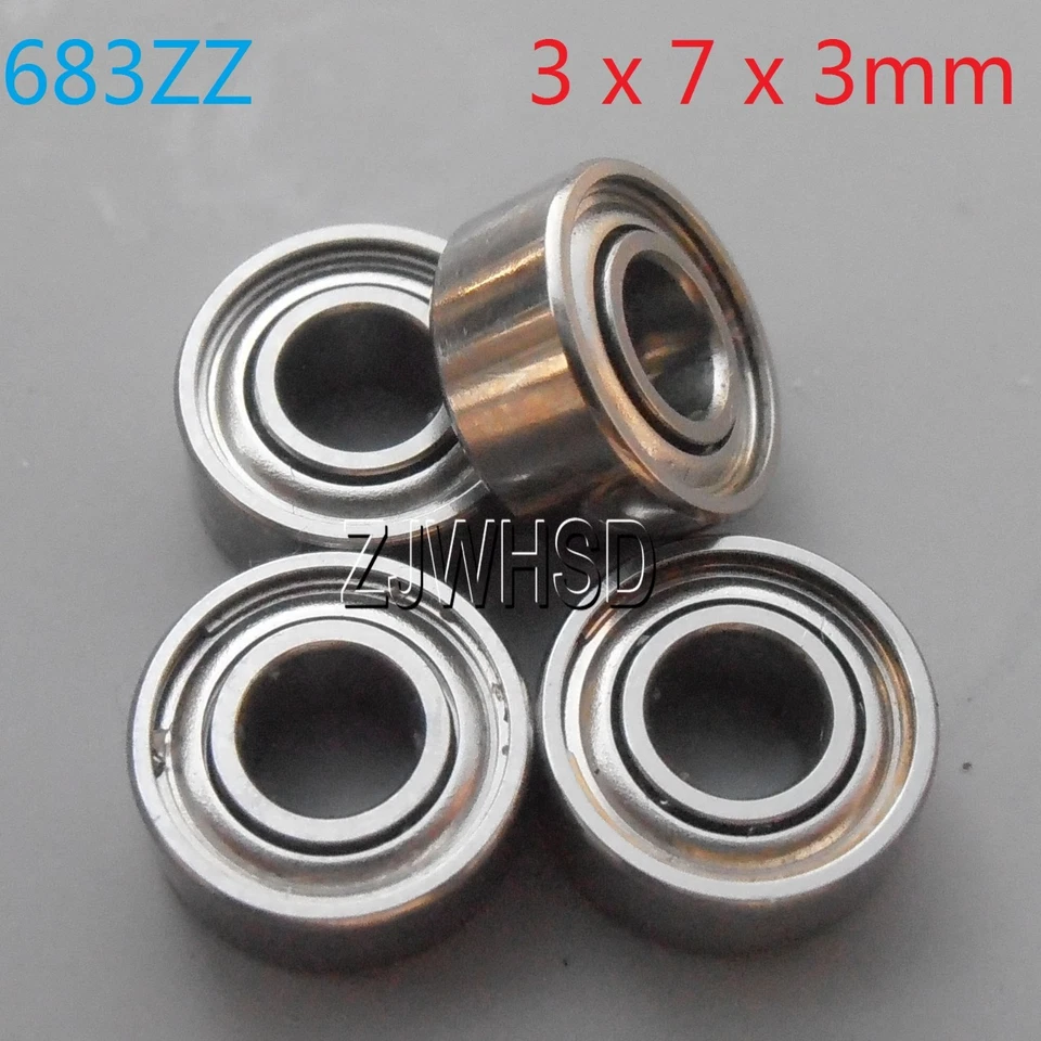4pcs 683zz Sealed Bearing 3 x 7 x 3 mm for TAMIYA TRAXXAS ALIGN RC Hobby DIY - Image 1 of 1