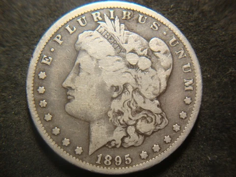 1895-O VG F Sharp Morgan Head Dollar Nice Original Tone MTX-#B Cover