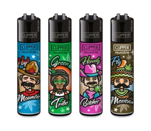 Accendino Clipper Classic serie '420 America' 4 pezzi accendini nuovo set - Foto 1 di 2