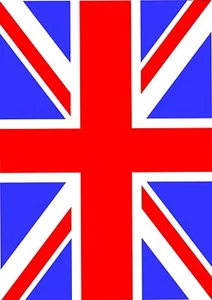 Papel pintado Union Jack Gran Bretaña Reino Unido tamaño A4 comestible oblea papel/hoja de glaseado - Imagen 1 de 1