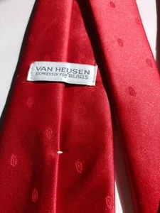 Corbata Van Heusen Expressly para Beales 10 % seda, carreras, negocios, boda roja - Imagen 1 de 13