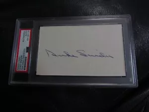 Duke Snider Signed Autographed Index Card PSA Encapsulated - Picture 1 of 4