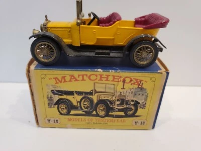 MATCHBOX LESNEY MODELS DE AYER #Y-13b 1911 Daimler en caja Foto 1 de 4