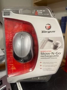 NEW SEAL Targus STOW-N-GO Wireless Rechargeable Notebook Mouse - Picture 1 of 1