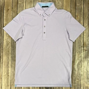Camisa polo de golf Greyson manga corta mediana para hombre púrpura algodón elástico - Imagen 1 de 7