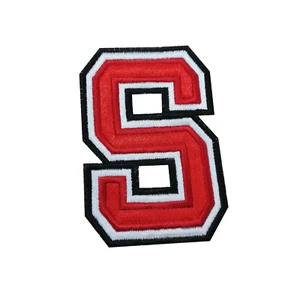 1 x 3 Colour Varsity Letter Patch Motif Sewing Trimming College School Student - Picture 1 of 9