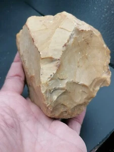Mid Paleolithic Neanderthal France Big Mousterian Scraper on core Marks of use - Picture 1 of 17