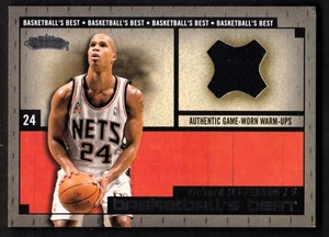 2002-03 Showcase Basketball's Best Richard Jefferson GAME USED JERSEY RELIC - Picture 1 of 2
