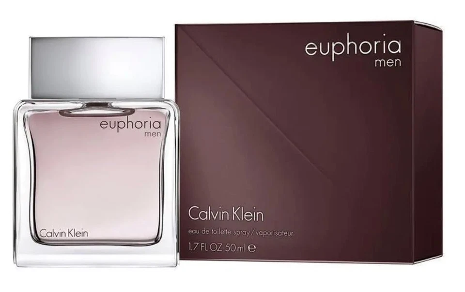 CALVIN KLEIN EUPHORIA FOR MEN EAU DE TOILETTE SPRAY PERFUME 50ml, NEW IN BOX - image 1 of 1