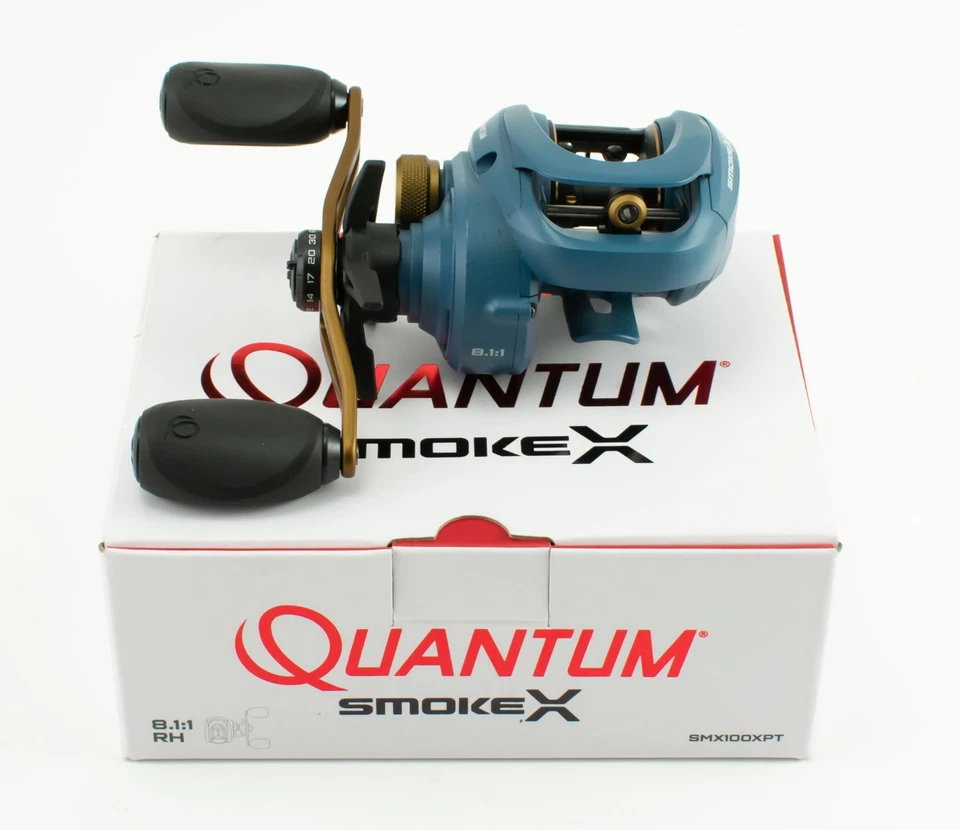 QUANTUM SMOKE X SMX100XPT 8.1:1 GEAR RATIO RIGHT HAND BAITCAST REEL - Image 1 of 4