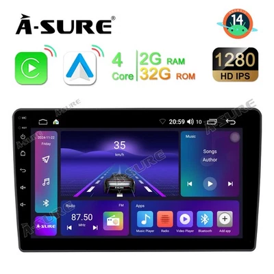 10.1'' Autoradio Navigatore Android Carplay 2+32GB WiFi per Fiat 500L 2012-2017 - Immagine 1 di 4