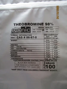 100g Theobromine 99.1% Extract Powder CAS 86-68-0 - Bild 1 von 3