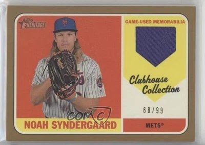 2018 Topps Heritage Clubhouse Collection Relics Gold /99 Noah Syndergaard - Image 1 of 2