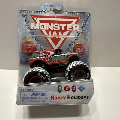 Monster Jam 1:64 Navidad Stunt Truck 2020 exclusivo 1/3000 NUEVO  Foto 1 de 4