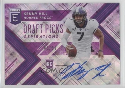 2018 Panini Elite Draft Picks Aspirations Purple /99 Kenny Hill Rookie Auto RC - Image 1 of 2