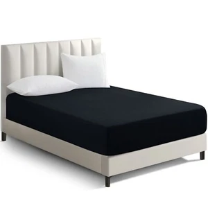 Full Fitted Sheet 16” Extra Deep Pocket Elastic Bed Sheets Twin Full King Queen - Picture 1 of 92