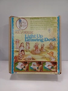 Vintage Lakeside's Holly Hobbie Light Up Drawing Desk Lights Up In ORIGINAL BOX - Picture 1 of 7