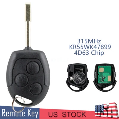 Remote Control Car Key Fob 3B 4D63 for Ford Transit Connect 2010 2011 2012 2013 - Image 1 of 4