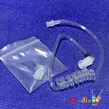 1x Clear Transparent Coiled Acoustic Cord Air Tube for 2-Way Radio Mic Earpiece